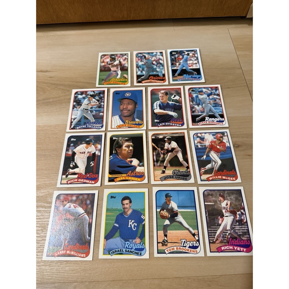 1989 Topps Baseball Lot of 15 Cards